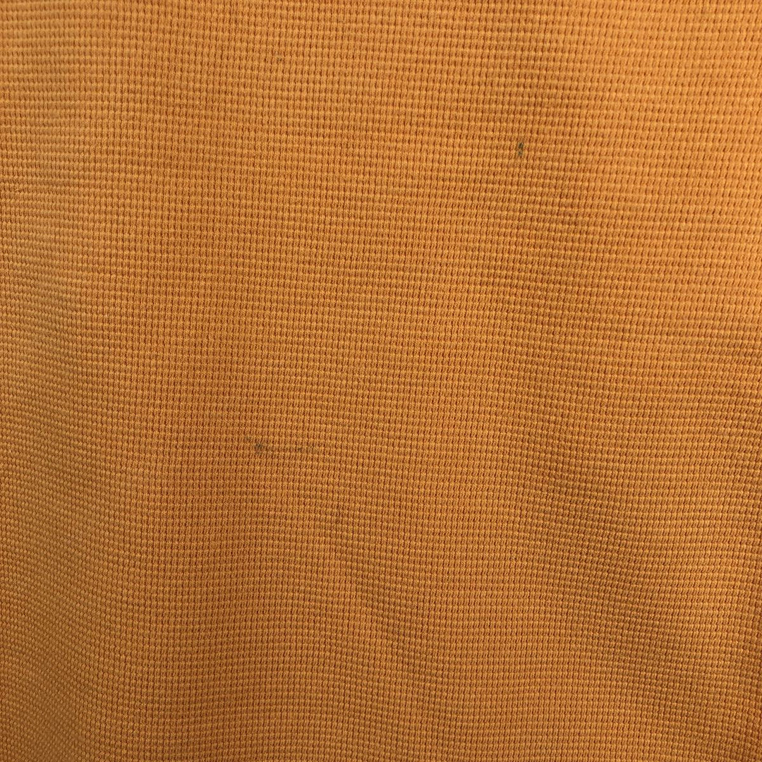 Ralph Lauren POLO RALPH LAUREN Thermal Long T-shirt Waffle Men's M size cotton orange type Vintage Second Hand