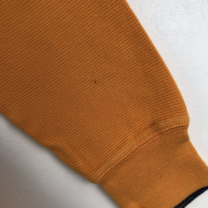 Ralph Lauren POLO RALPH LAUREN Thermal Long T-shirt Waffle Men's M size cotton orange type Vintage Second Hand