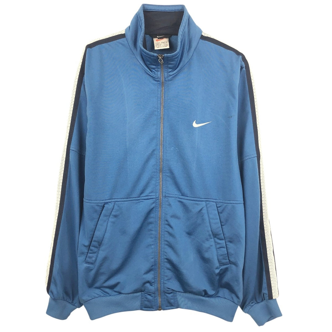 90'S Nike Jersey Track Jacket Men's M Vintage polyester blue type Vintage Second Hand