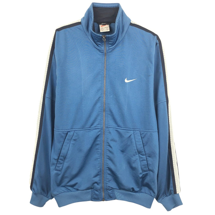 90'S Nike Jersey Track Jacket Men's M Vintage polyester blue type Vintage Second Hand