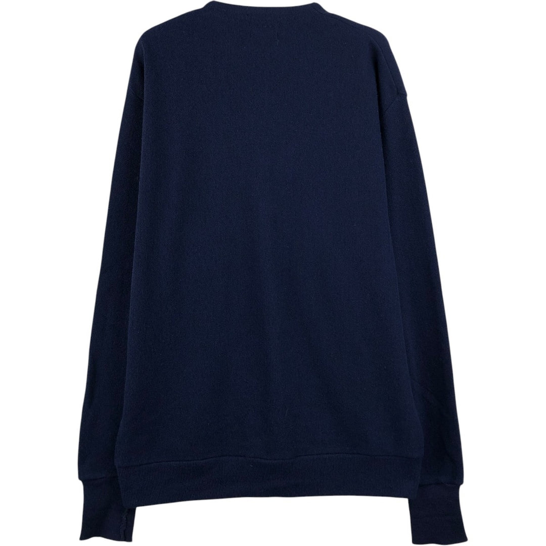 90'S CLASSICS knit cardigan, made in USA, men's size XL equivalent, vintage. unclear navy blue type Vintage Second Hand