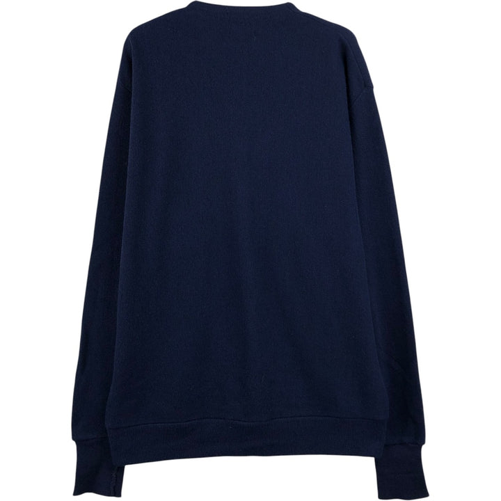 90'S CLASSICS knit cardigan, made in USA, men's size XL equivalent, vintage. unclear navy blue type Vintage Second Hand
