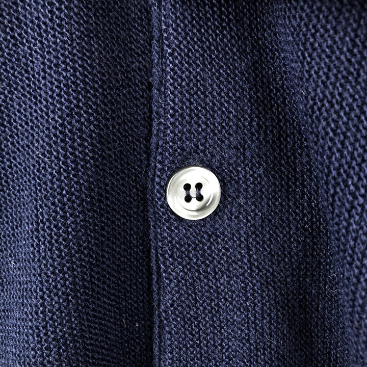 90'S CLASSICS knit cardigan, made in USA, men's size XL equivalent, vintage. unclear navy blue type Vintage Second Hand