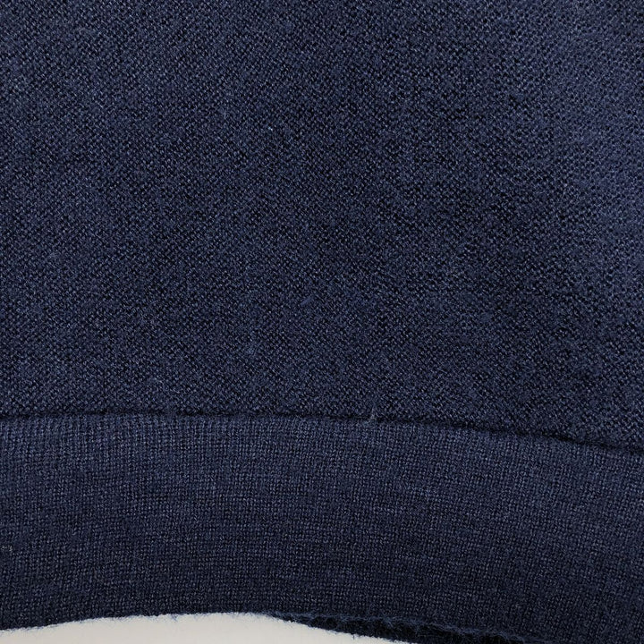 80s-90'S Jantzen Acrylic Knit Cardigan, Made in USA, Men's Size XL (Equivalent), Vintage unclear navy blue type Vintage Second Hand