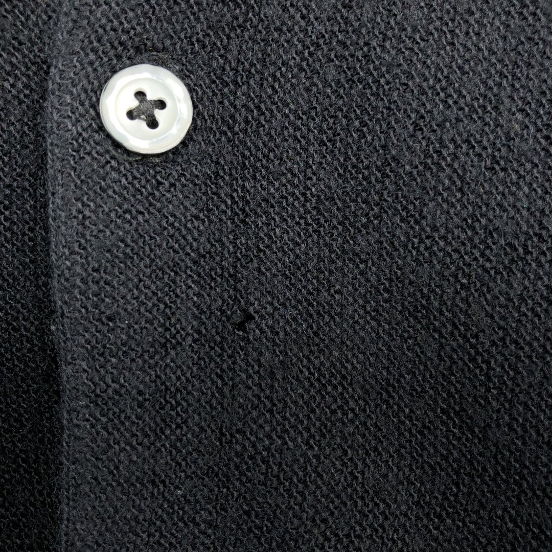 IZOD Acrylic Knit Cardigan, Made in USA, Men's Size M (equivalent) acrylic black type Vintage Second Hand