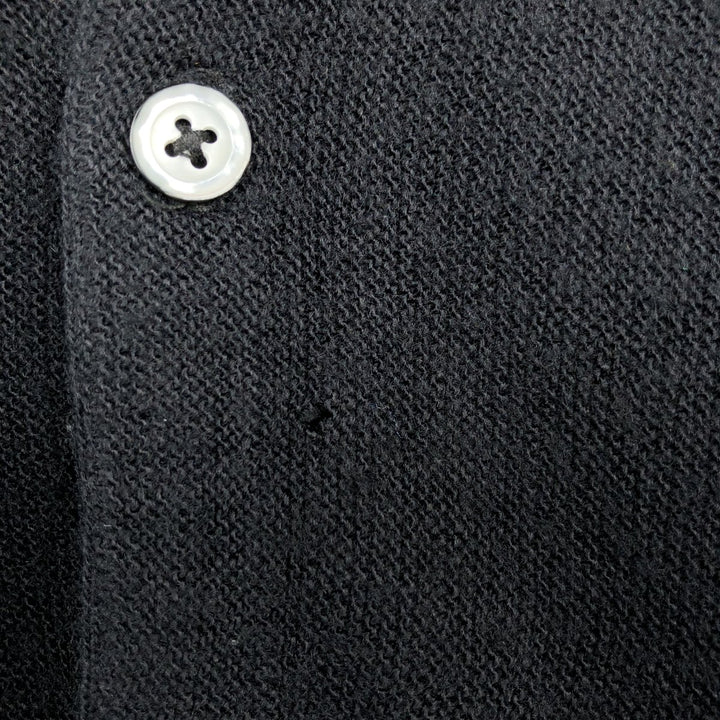 IZOD Acrylic Knit Cardigan, Made in USA, Men's Size M (equivalent) acrylic black type Vintage Second Hand