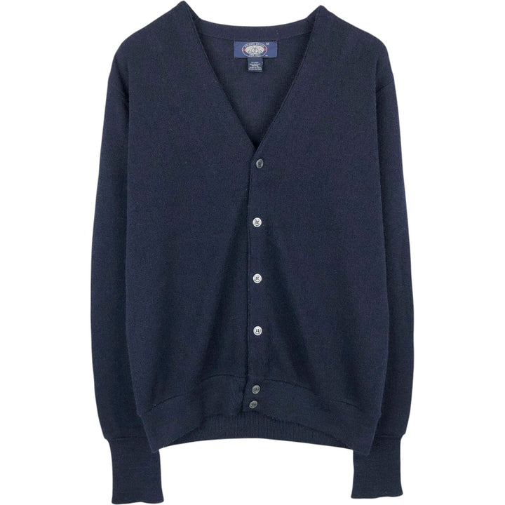 Knights Bridge for Men Acrylic Knit Cardigan, Made in USA, Men's Size M (approx.) Oron Acrylic navy blue type Vintage Second Hand
