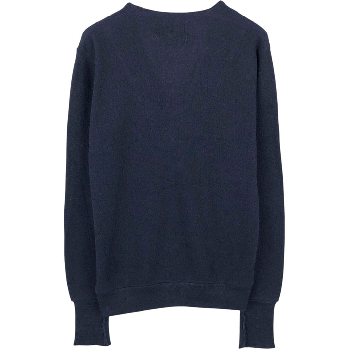 Knights Bridge for Men Acrylic Knit Cardigan, Made in USA, Men's Size M (approx.) Oron Acrylic navy blue type Vintage Second Hand