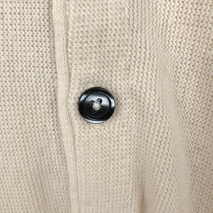IZOD Acrylic Knit Cardigan, Made in USA, Men's Size L acrylic Beige type Vintage Second Hand