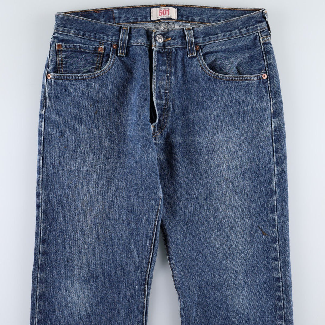 Levi's 501 straight denim pants for men, size W34 cotton blue type Vintage Second Hand