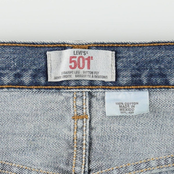 Levi's 501 straight denim pants for men, size W38 cotton blue type Vintage Second Hand