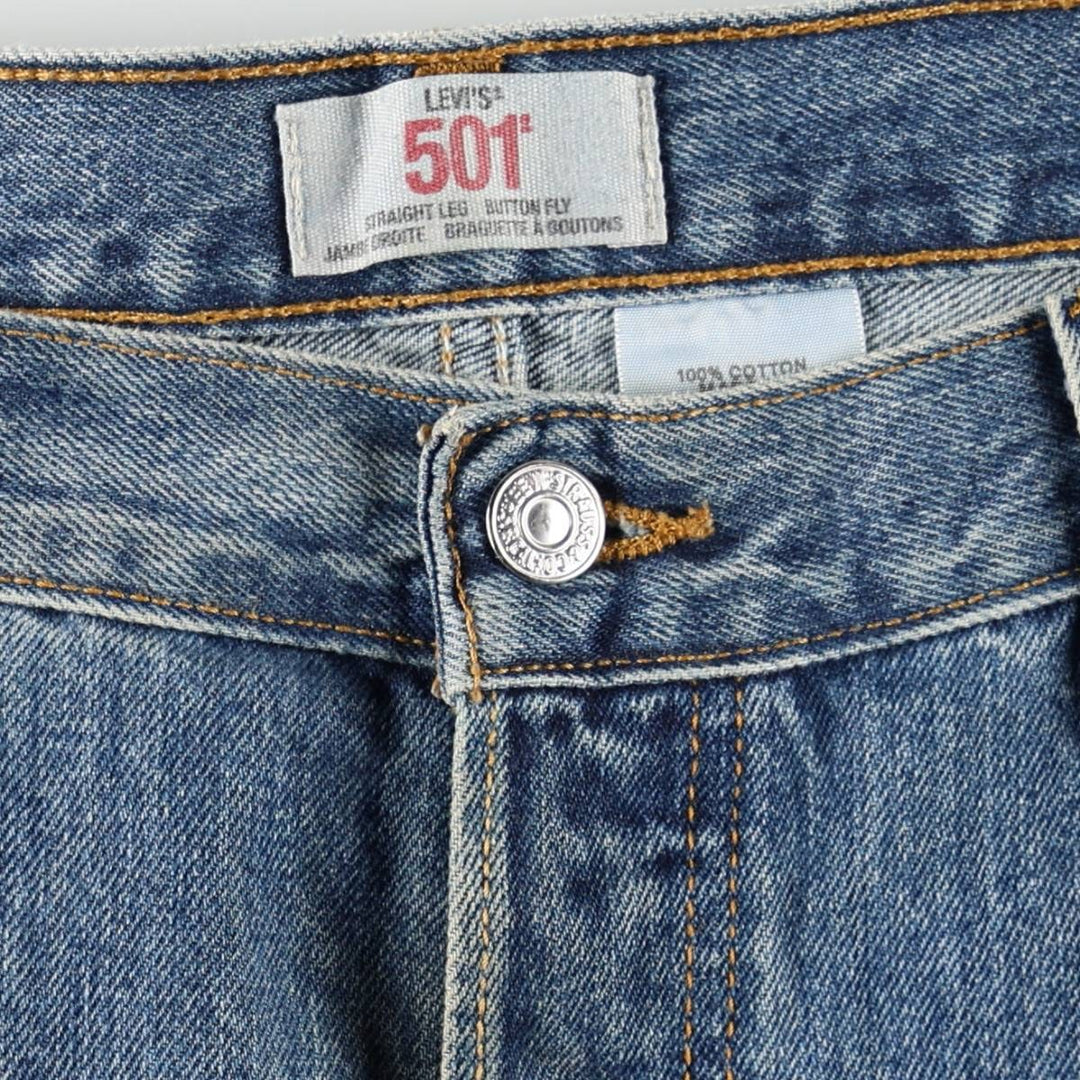 Levi's 501 straight denim pants for men, size W38 cotton blue type Vintage Second Hand