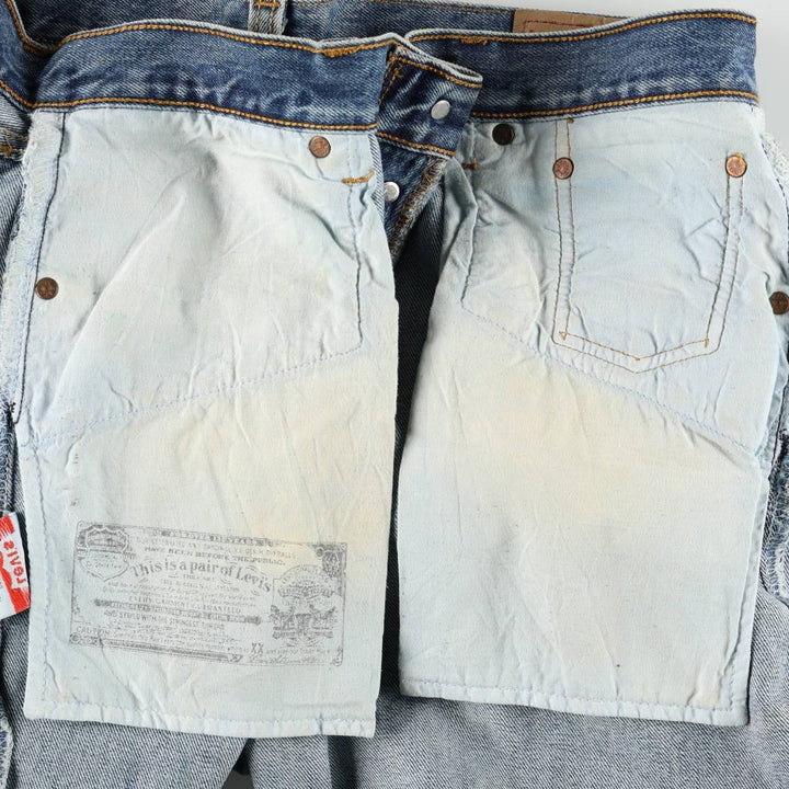 Levi's 501 straight denim pants for men, size W38 cotton blue type Vintage Second Hand
