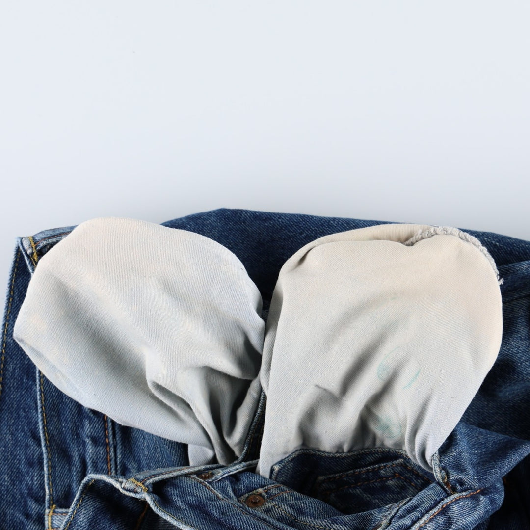 Levi's 501 straight denim pants for men, size W34 cotton navy blue type Vintage Second Hand