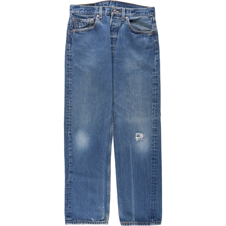 Levi's 501 Straight Fit Straight Denim Pants, Men's Size W31 (approx.) cotton blue type Vintage Second Hand