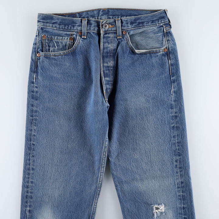 Levi's 501 Straight Fit Straight Denim Pants, Men's Size W31 (approx.) cotton blue type Vintage Second Hand