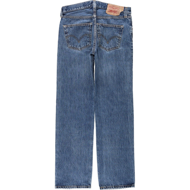 Levi's 501 straight denim pants for men, size W32 cotton blue type Vintage Second Hand