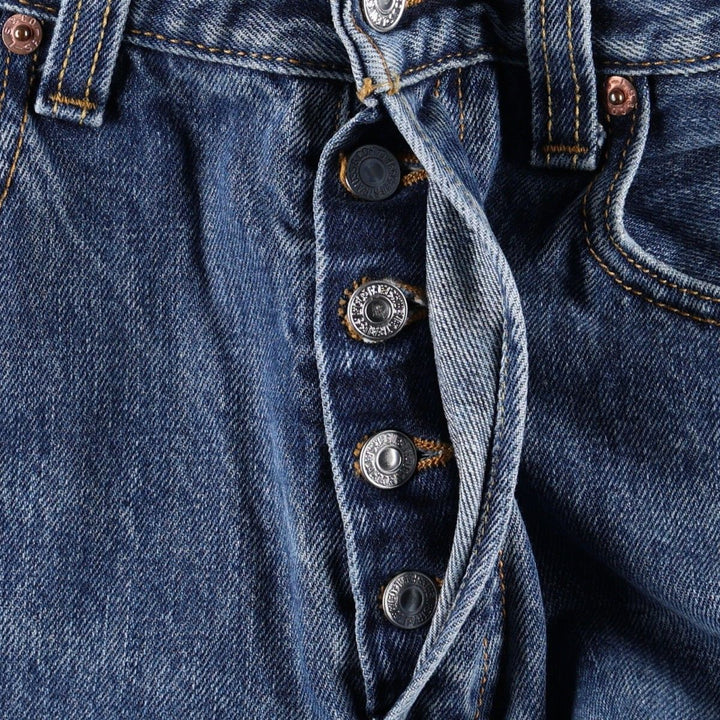 Levi's 501 straight denim pants for men, size W32 cotton blue type Vintage Second Hand