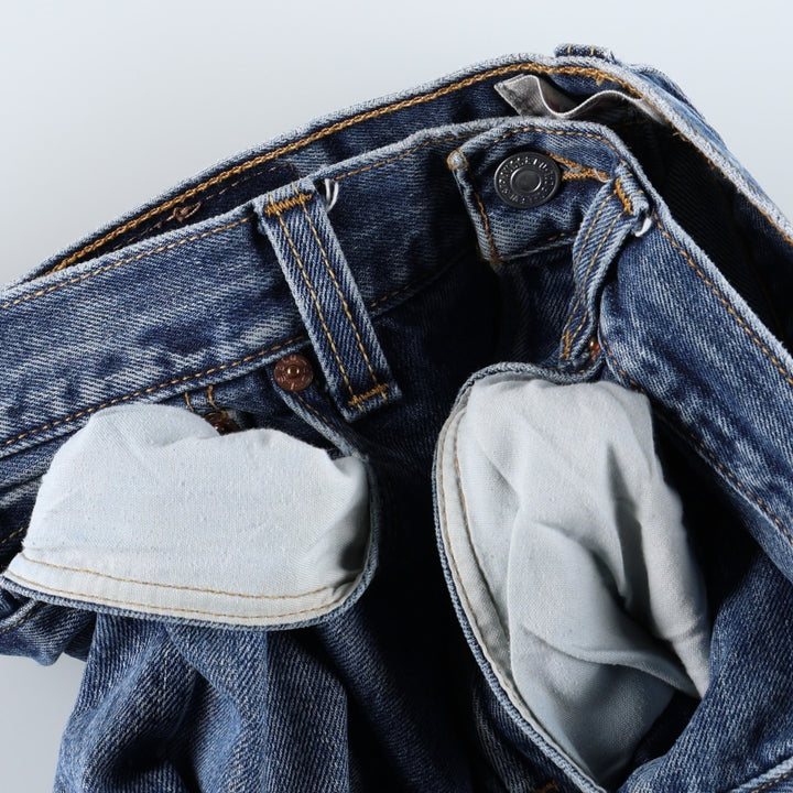 Levi's 501 straight denim pants for men, size W32 cotton blue type Vintage Second Hand