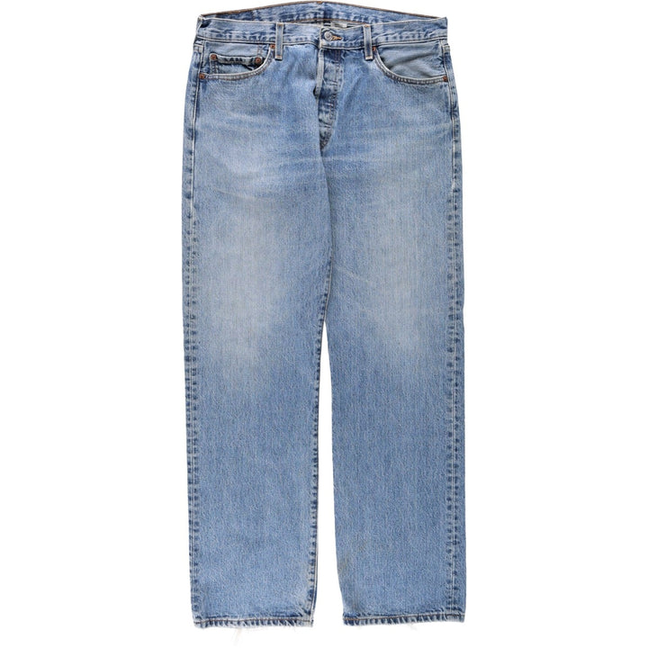 00'S Levi's 501 straight denim pants for men, size W36 cotton blue type Vintage Second Hand