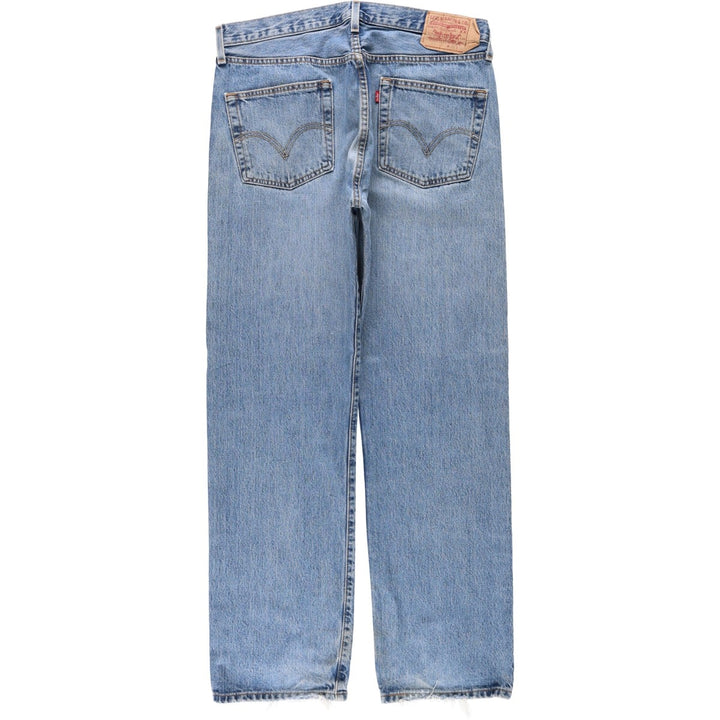 00'S Levi's 501 straight denim pants for men, size W36 cotton blue type Vintage Second Hand