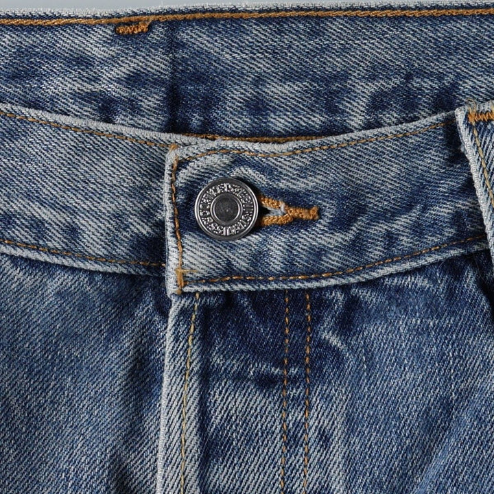 00'S Levi's 501 straight denim pants for men, size W36 cotton blue type Vintage Second Hand