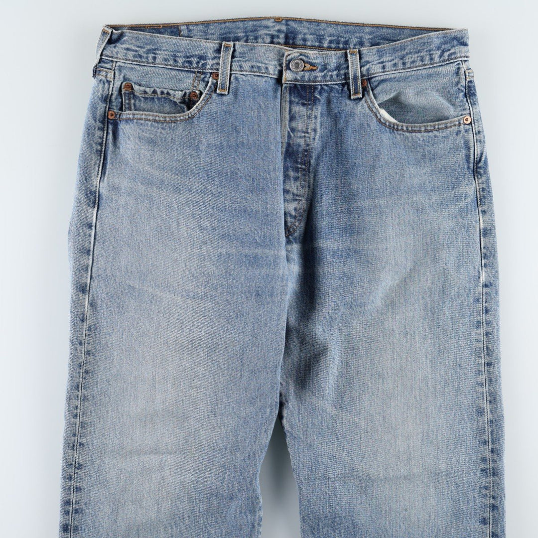 00'S Levi's 501 straight denim pants for men, size W36 cotton blue type Vintage Second Hand