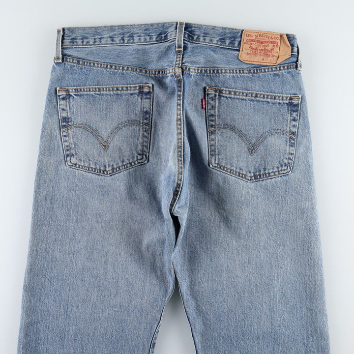00'S Levi's 501 straight denim pants for men, size W36 cotton blue type Vintage Second Hand
