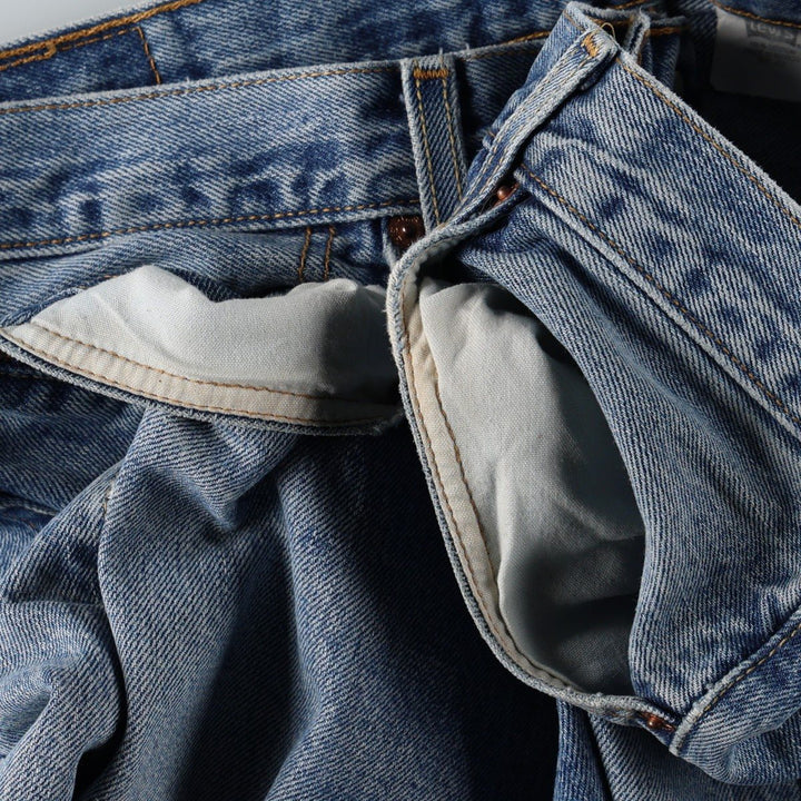 00'S Levi's 501 straight denim pants for men, size W36 cotton blue type Vintage Second Hand