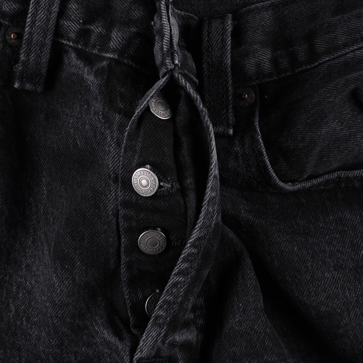Levi's 501 Black Denim Straight Denim Pants for Men, W32 equivalent cotton black type Vintage Second Hand