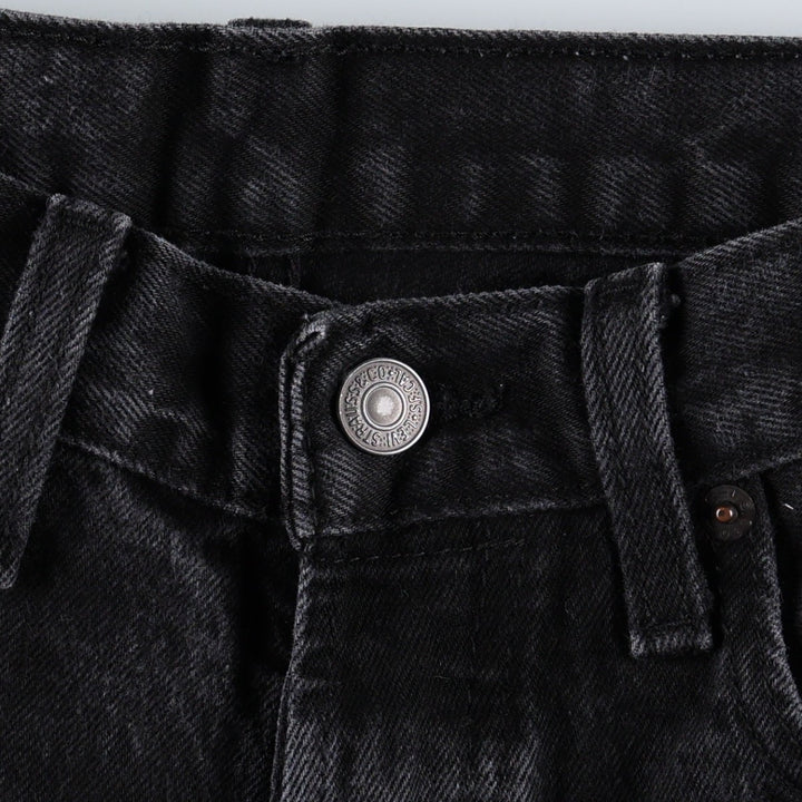 Levi's 501 Black Denim Straight Denim Pants for Men, W32 equivalent cotton black type Vintage Second Hand