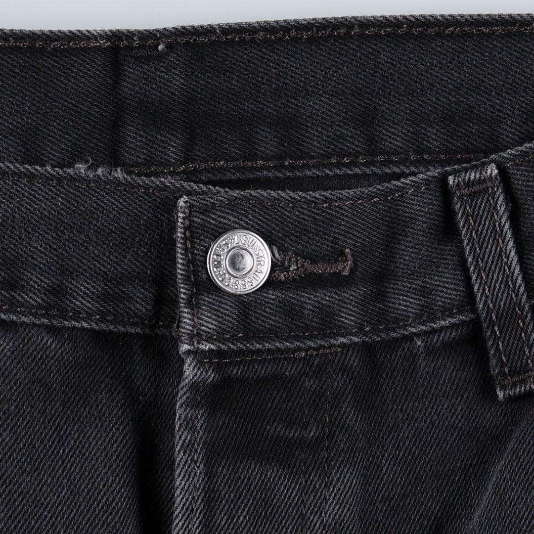 Levi's 501 Black Denim Straight Denim Pants for Men, W34 equivalent cotton black type Vintage Second Hand