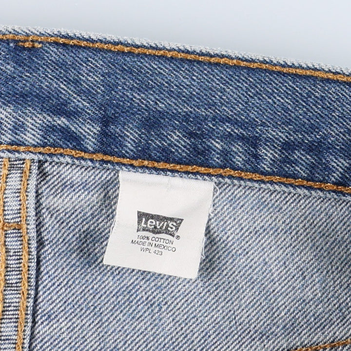 00'S Levi's 501 straight denim pants for men, size W34 cotton Blue type light blue Vintage Second Hand
