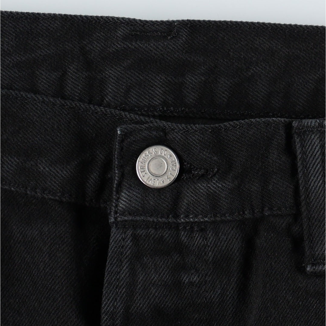 Levi's 501 Black Denim Straight Denim Pants for Men, W35 cotton black type Vintage Second Hand