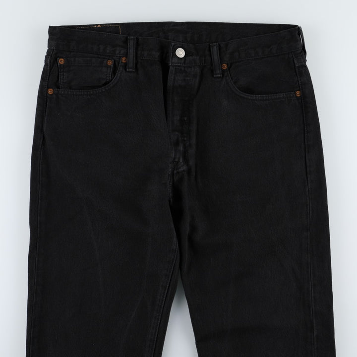 Levi's 501 Black Denim Straight Denim Pants for Men, W35 cotton black type Vintage Second Hand
