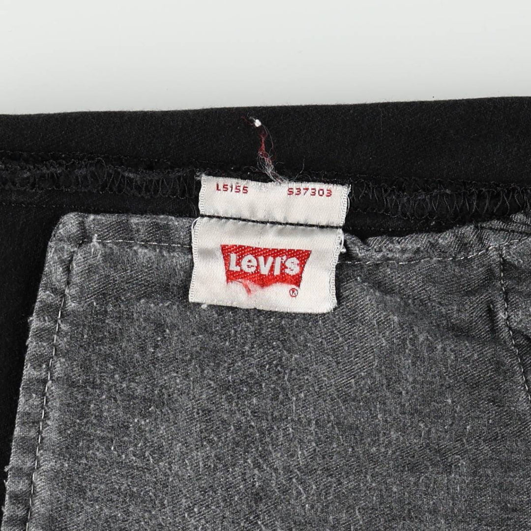 Levi's 501 Straight Leg Button-Fly Black Denim Straight Leg Jeans, Men's Size W33 (approx.) unclear black type Vintage Second Hand