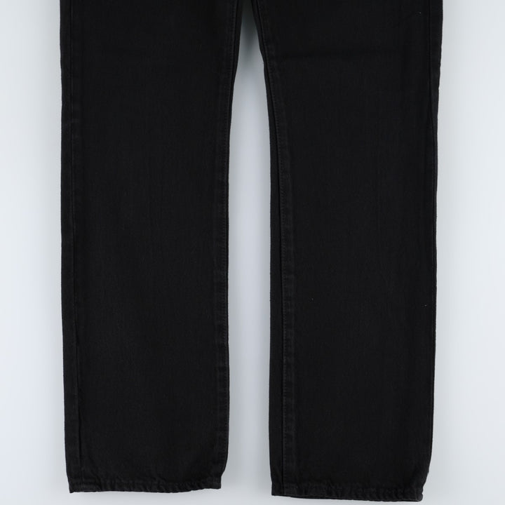 Levi's 501 Black Denim Straight Denim Pants for Men, W32 equivalent cotton black type Vintage Second Hand
