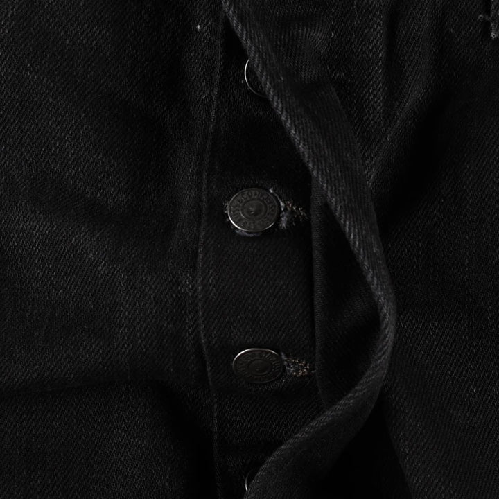 Levi's 501-0638 Black Denim Straight Leg Jeans, Men's Size W37 (approx.) cotton black type Vintage Second Hand
