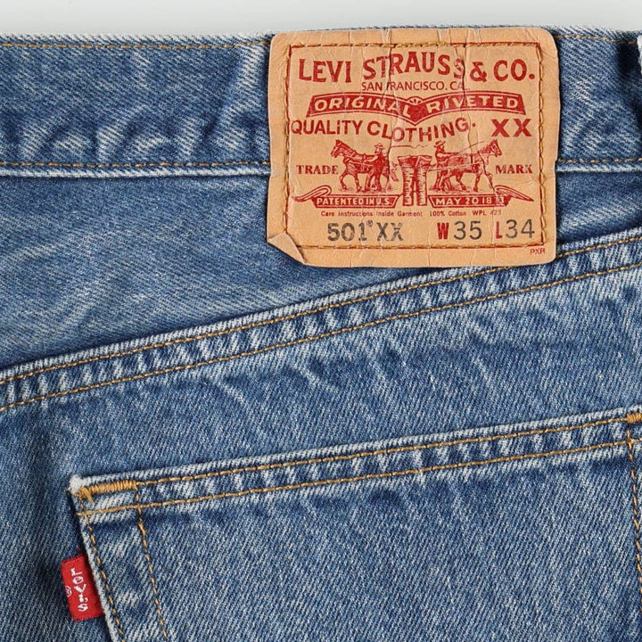 2000'S Levi's 501 0000 Straight Denim Pants, Men's W34 (approx.) cotton blue type Vintage Second Hand
