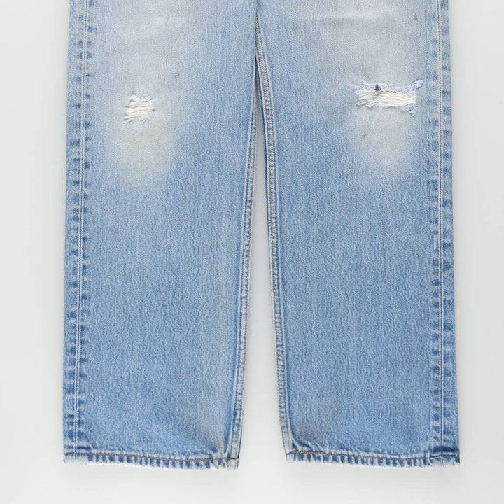 00'S Levi's 501 straight denim pants for men, size W32 cotton blue type Vintage Second Hand