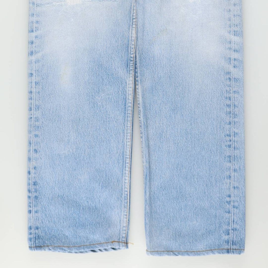 1990'S Levi's 501 Straight Denim Pants, Made in USA, Men's Size W33 (approx.), Vintage cotton Blue type light blue Vintage Second Hand