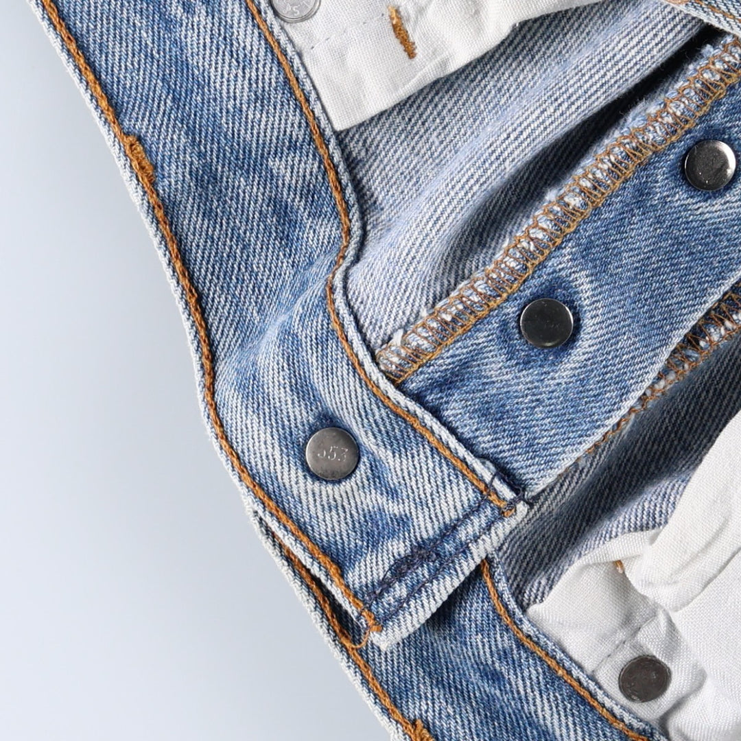 ~90'S Levi's Straight Denim Pants, Made in USA, Men's W34 (approx.), Vintage unclear blue type Vintage Second Hand