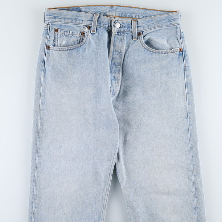 2000'S Levi's 501 Straight Denim Pants, Made in USA, Men's Size W32 (approx.) cotton blue type Vintage Second Hand