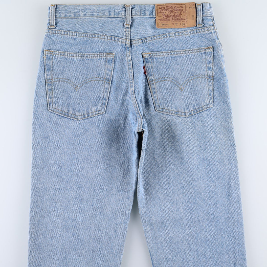 90'S Levi's 501-0191 Straight Denim Pants Made in USA Men's W32 Vintage cotton blue type Vintage Second Hand