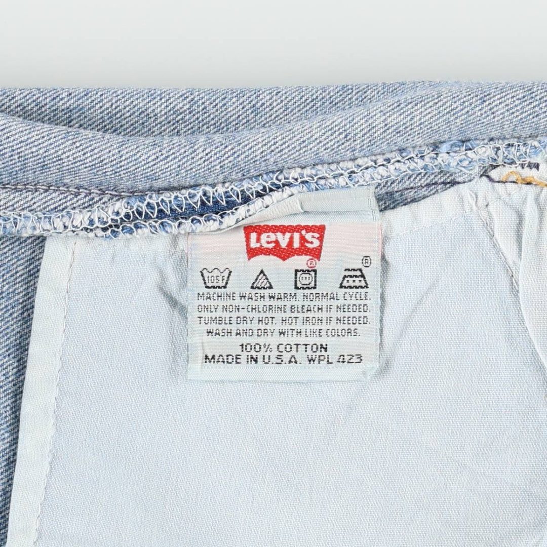1990'S Levi's 501-0150 Straight Denim Pants, Made in USA, Men's Size W32 (approx.), Vintage cotton blue type Vintage Second Hand