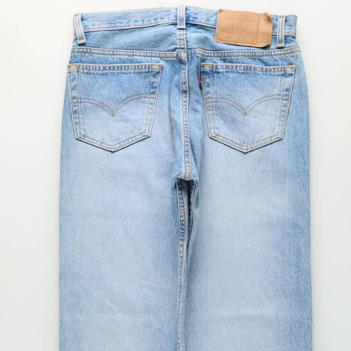 1990'S Levi's 501-0150 Straight Denim Pants, Made in USA, Men's Size W32 (approx.), Vintage cotton blue type Vintage Second Hand