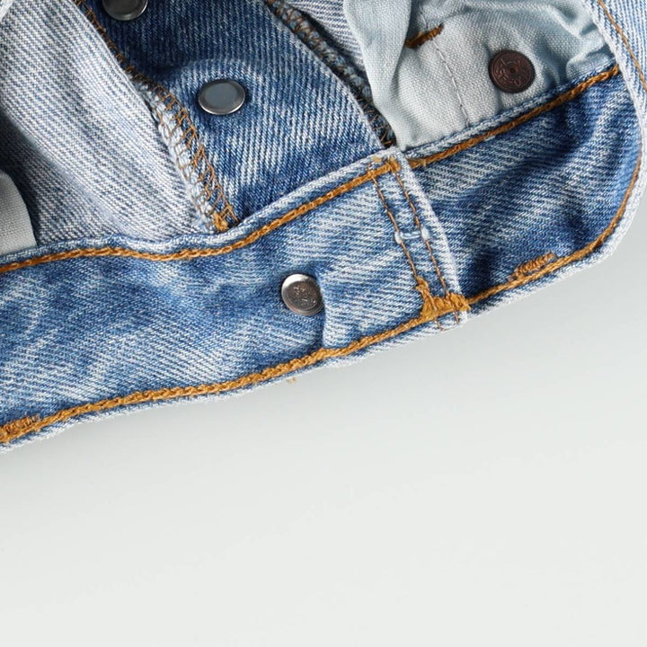 90'S Levi's 501-0193 Straight Denim Pants Made in USA Men's W31 Vintage cotton Blue type light blue Vintage Second Hand
