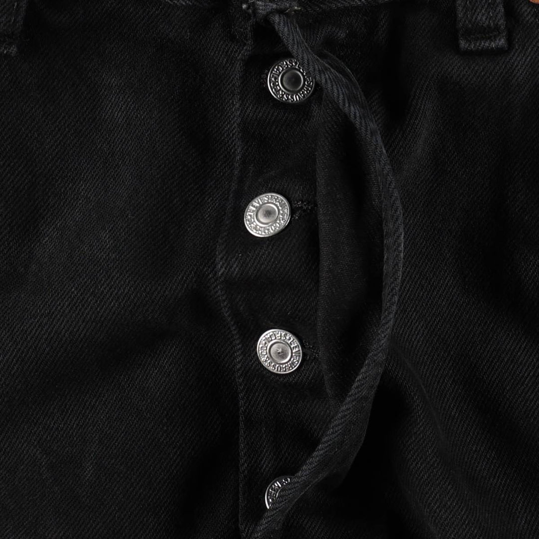 Levi's 501 Black Denim Straight Denim Pants for Men, W34 equivalent cotton black type Vintage Second Hand
