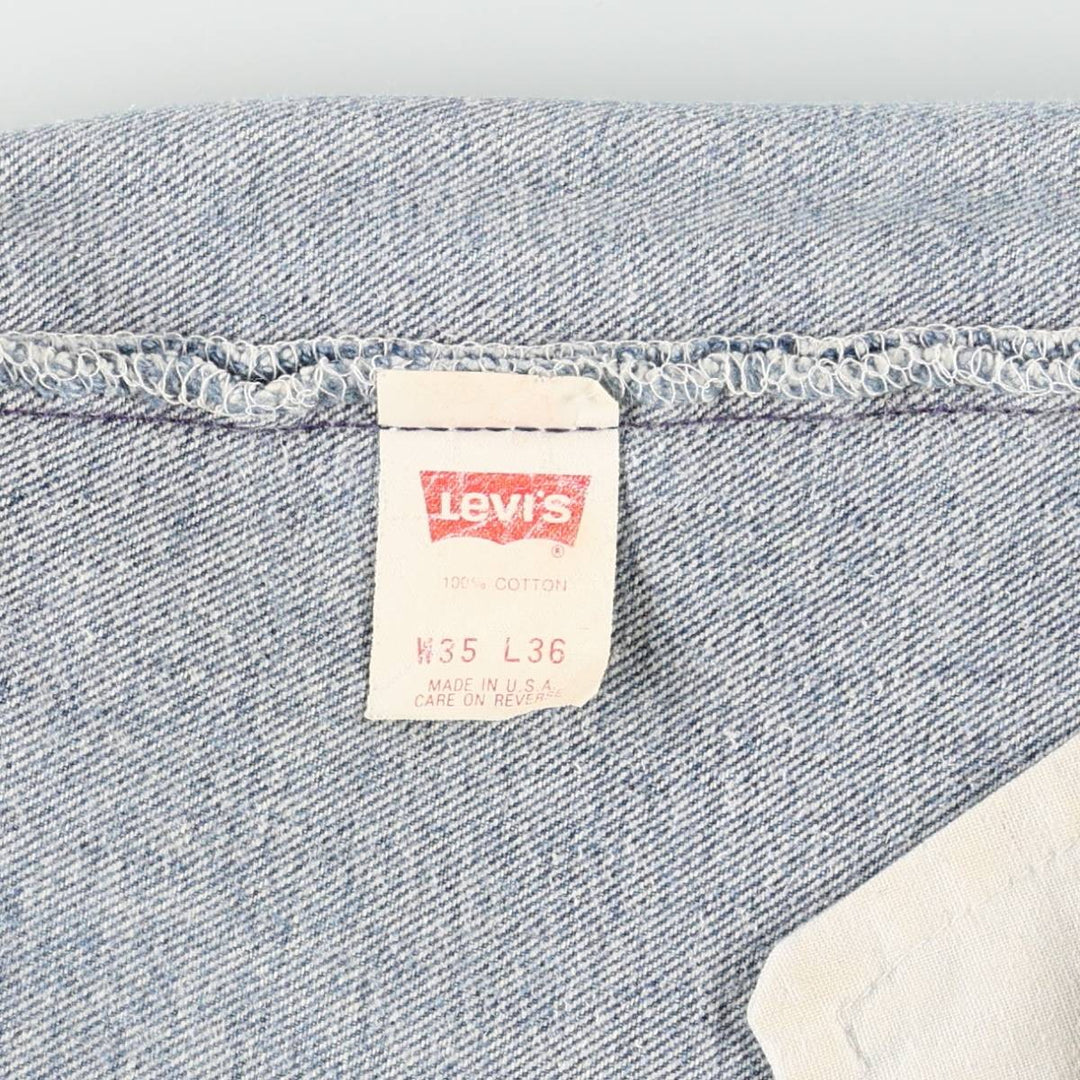 90'S Levi's 501-0000 Straight Denim Pants Made in USA Men's W33 Vintage cotton blue type Vintage Second Hand