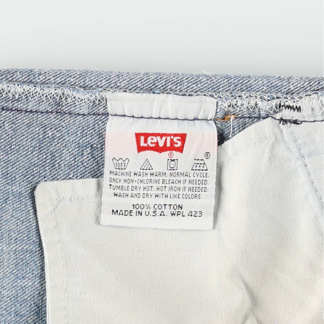 90'S Levi's 501-0115 Straight Denim Pants Made in USA Men's W31 Vintage cotton blue type Vintage Second Hand